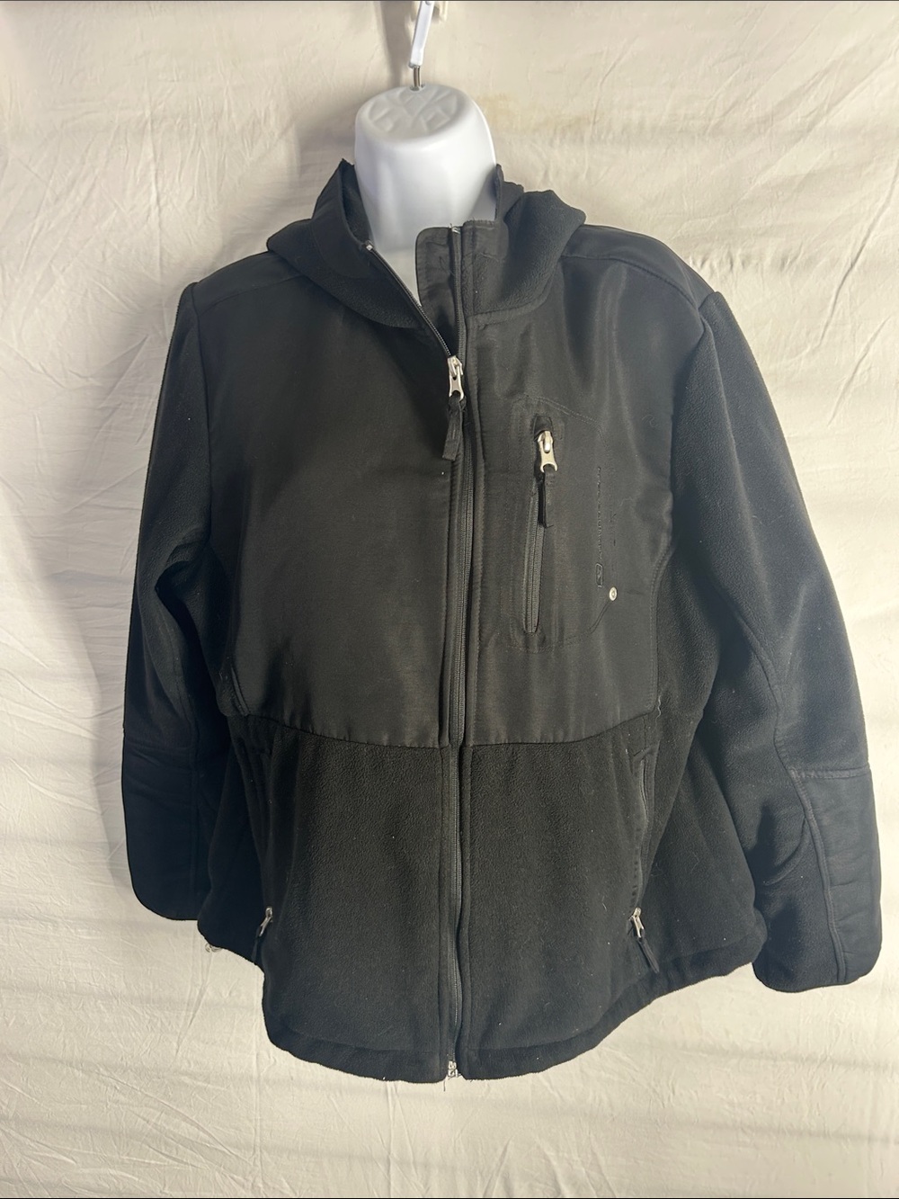 Free Country Black Fleece Jacket with Branded Tag